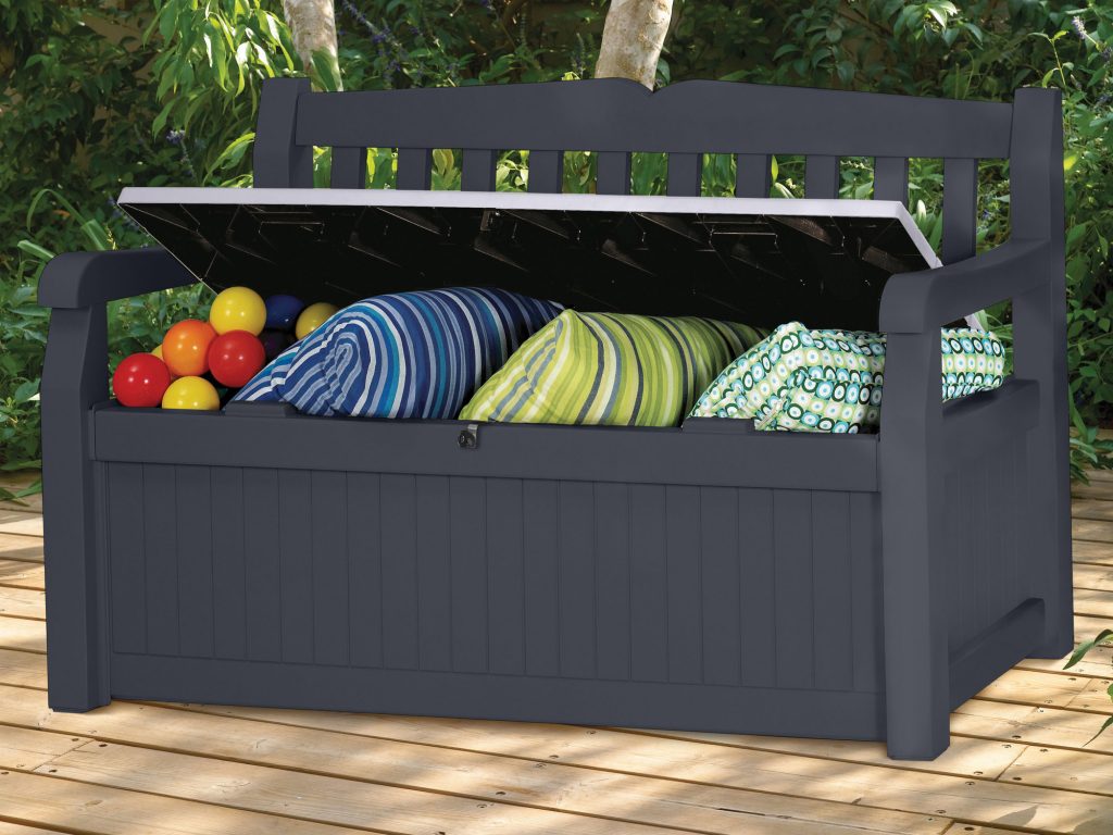 Avis modèle Coffre de jardin PANAMA Coffre de rangement en résine pour ...