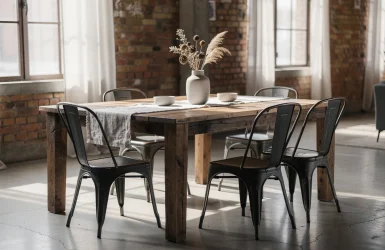 Le style industriel s&rsquo;invite sur votre table : ambiance loft et matériaux bruts à la maison