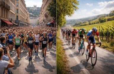 Les événements sportifs locaux à suivre avec le semi-marathon de Lyon et la course cycliste Paris-Tours
