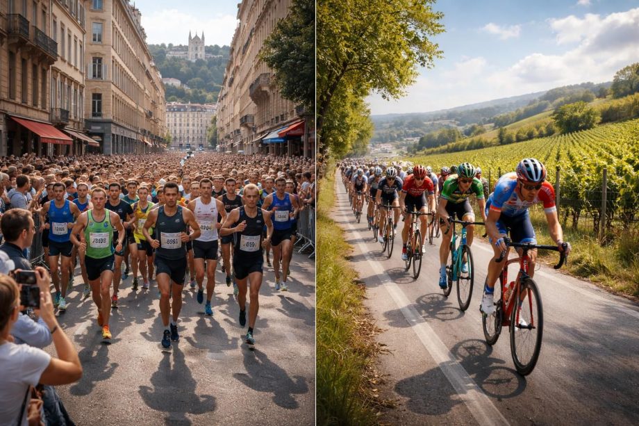 Les événements sportifs locaux à suivre avec le semi-marathon de Lyon et la course cycliste Paris-Tours